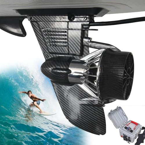 YANGYMM Elektrische Surfbrett-Finne, Wiederaufladbare Elektrische Sup-Finne, Elektrisch Motorisiertes Surfbrett Mit Fernbedienung, Maximale Fahrleistung: 20 Km, Geschwindigkeit 3-6 Km/H