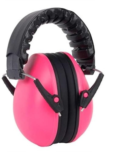 DOMIRA Ear Defenders – Noise Cancelling Ear Muffs For Kids – Hearing Protection, Shooting Ear Defenders, Autism Headphones, Soundproof Ear Muffs For Sleeping, Work & Travel (Pink)