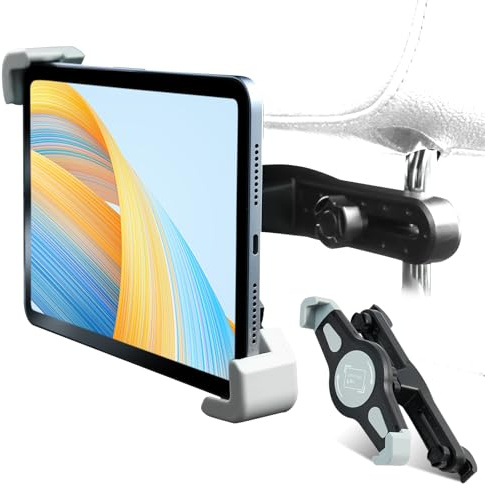 XUKEY Support de tablette pour appuie-tête de voiture pour siège arrière de voiture, support de tablette de voyage pour iPad Pro Air Mini, Galaxy Tab, Fire HD, téléphone portable, tablettes et