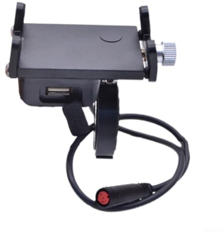 Electric Vehicle USB Charger Adapter 30W Output Compatible with 36V 48V Electric Bikes Scooters Motorcycles and Waterproof 2Pin (5V 2.1A 12W)