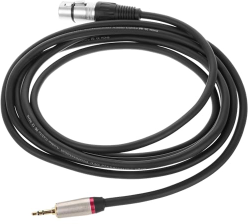Zerodeko Cavo Audio Mini Xlr Maschio Trs Pin Adattatore Bilanciato Femmina per Microfono Condensatore Compatibile con Apparecchi Stereo Metri