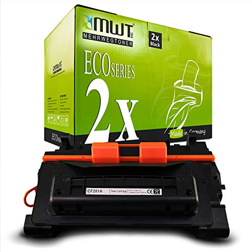 2X MWT kompatibel Toner für HP Laserjet Enterprise M 604 605 606 630 hm f x h DN z n ersetzt CF281A 81A