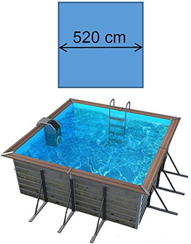 Piscine Bois Waterclip SOLTA 520x520x147 cm hors sol carrée