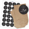 Adventskalender zum Befüllen (schwarz Kreidelook) mit 24 Tüten und 24 weihnachtlichen Zahlen Aufklebern für Weihnachten, Advent, kleine Geschenke