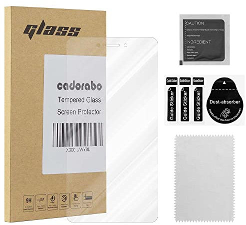 Cadorabo Panzer Schutz Glas für Lenovo K6 NOTE - Schutzfolie in Ultra-Klar Hüllen freundlich - Gehärtetes (Tempered) Glas Dipslayschutz Folie in 9H Härte Anti Kratzer