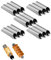 EUICAE Cannoli Tubes, 12,7 cm große Edelstahl-Cannoli-Formen, antihaftbeschichtet, Sahnehorn, dänische Gebäckformen für Croissant-Muschelcreme, 15 Stück
