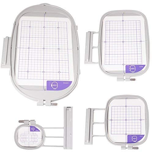 Yicbor 4er-Set Stickrahmen-Set für Brother Babylock Stickmaschine Innov-ís 2500D Quattro 6000D Duetta 4500D Dreamweaver DreamMaker (SA437 SA438 SA439 SA441 4 in 1)