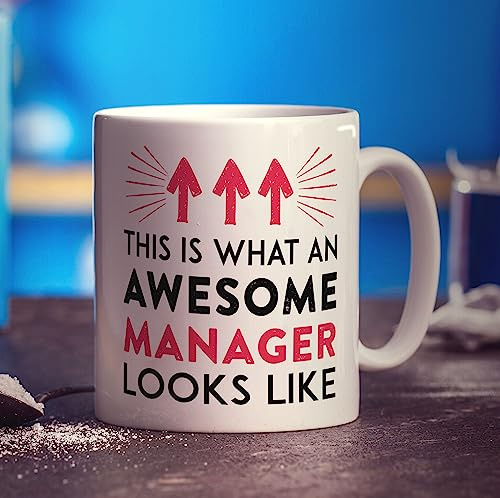 Printster This is What an Awesome Manager Pink Looks Like Mug - 11oz Ceramic Cup