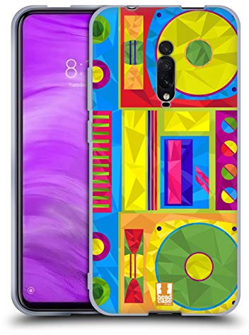 Head Case Designs Boombox Geometrische Gadgets Soft Gel Handyhülle Hülle kompatibel mit Xiaomi Redmi K20 / Pro