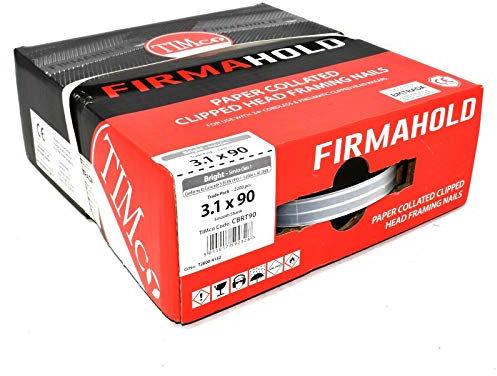 3300 Pieces Firmahold 2.8 x 50mm Collated Clipped Head Annular Ring Shank Nails