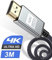 4K HDMI Kabel 3Meter,Sweguard HDMI Kabel 4K @ 60Hz 18Gbps Highspeed HDMI 2,0 Kabel Nylon Geflecht, vergoldete Anschlüsse mit Ethernet/Audio Rückkanal, Kompatibel mit Video 4K UHD 2160p, HD 1080p-Grau