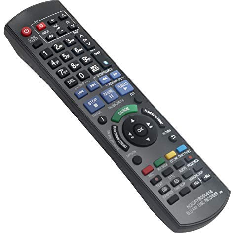 N2QAYB000616 Ersatz Fernbedienung - VINABTY N2QAYB000616 Blu-ray Disc Recorder IR6 Fernbedienung für Panasonic DMR-BWT700EC Dmr-bwt700 DMR-BST700EG DMR-BST700 DMR-BST701 DMR-BST800 DMR-BWT800 Remote