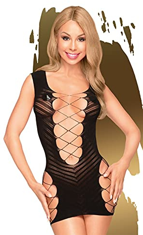 PENTHOUSE Flame on the rock Minikleid | Dessous | schwarz | Größe: natur | Dessous Damen Sexy Unterwäsche | Sexy Dessous für Damen für Sex | Unterwäsche Frauen | Erotik | Reizwäsche | Für Erwachsene