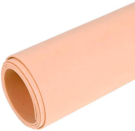 Moosgummi 90cm breit ab 0,5m 23 Farben Schaumgummi PE Schaumstoff Basteln Stoff, gerollter Versand, Farbe:apricot