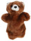 Tomaibaby Animal Hand Puppet, Plush Bear Hand Puppet for Kids Toddler, Cute Animals Plush Toys Pretend Role Play Supplies Early Educational Toys for Boys Girls (Brown)