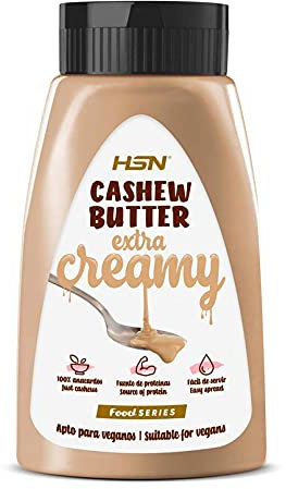 HSN Crema de Anacardo Extra Cremosa | 450 g Textura Fluida con Dosificador Fácil de Servir | 100% Natural Vegano | Libre de GMO | No Aceite de Palma, No Azucares ni Sal Añadidos