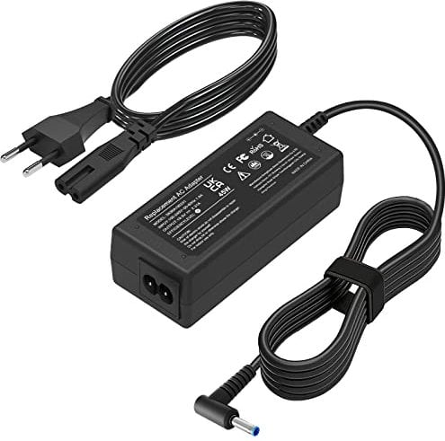 Cargador para Portátil HP 45W,19.5V 2.31A Adaptador Alimentación de Cable para HP 15 14 13 11, Universal Stream Pavilion EliteBook Envy ProBook