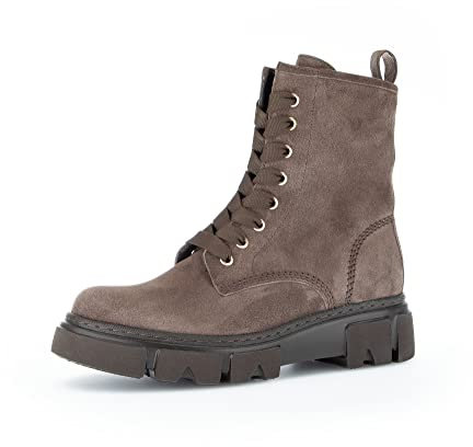 Gabor Damen Biker Boots, Frauen Stiefeletten,Wechselfußbett,halbstiefel,Kurzstiefel,uebergangsschuhe,Stiefel,Bootee,Mohair(Mocca),42 EU / 8 UK, 91.730, Braun 18