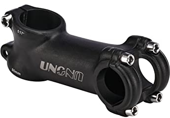 FOMTOR Fahrradvorbau 25,4 17 Grad 90 mm, Fahrradvorbau Mountainbike Vorbau Kurzer Lenkervorbau, für die meisten Fahrräder, Rennräder, MTB, BMX, Radfahren