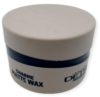 Detreu Styling Haarwachs | Matt-Effekt & Starker Halt | Langanhaltender natürlicher Look ohne fettigen Glanz | Luxuriöser Herren-Duft | Haar-Wax für Haare & Bart 150 ml (Charme - Beige)