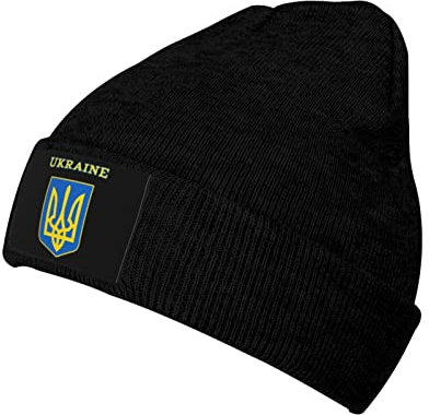 831 Klassische Beanie Mütze Ukraine-Zeichen Herren Strickmütze Atmungsaktivem Kopfbedeckung Warme Wintermütze Für Herbst Frühling Damen
