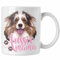 Trendation - Aussie Mama Tasse Australian Shepherd Geschenk (Weiß)