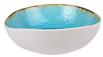 COSY TRENDY 6272041C Laguna Keramikschale Azur, 19 cm x 17,5 cm x 6 cm, 6 Stück
