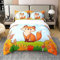 Ckunstoon 100% Baumwolle Fuchs Bettbezug 135x200, Niedliche Bettwäsche Set, Tröster Cover Set für Kinder Jungen Mädchen Teens, Wildtiere Natur Zimmer Dekorativ