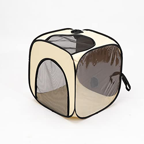 Caja de Secado para Mascotas, Perros, Gatos, Jaula Portátil para Secador de Mascotas, Portátil, Plegable, Sala de Secado para Gatos, Secador de Pelo para Mascotas,(Caja de secado transparente)