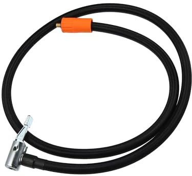 Partuto 1 Pc 1M Universal Car Tire Inflator Extension Hose - Metal Orange
