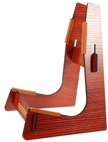 Toyvian support de guitare étagères en bois cadre en bois support au sol guitare basse pied de mandoline sable de mandoline vertical Accessoires de piano présentoir