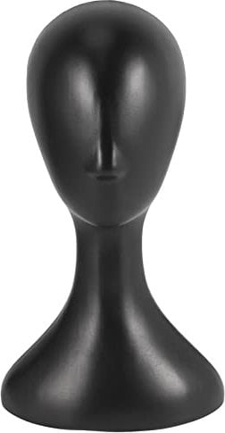 Dropfree Lady hoch Kunststoff Kopf Perueckenkopf weiblich Modellkopf Schwarz