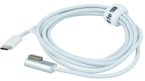 vhbw Adapterkabel USB Typ C auf MagSafe 1 kompatibel mit Apple Macbook Pro 15, 13 Notebook, Laptop - 170 cm, 100 W, Nylongewebe