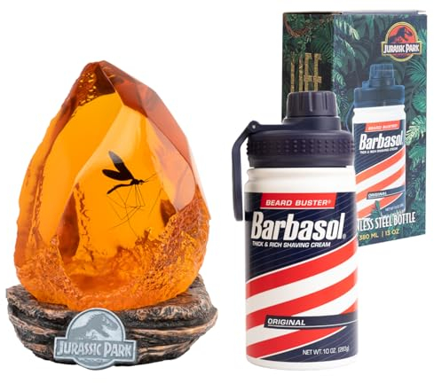 Grupo Erik LED Lampe Jurassic Park LED Licht Deko & Trinkflasche aus Edelstahl Jurassic Park