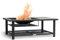 Blumfeldt Merano Avanzato L Feuerschale - 3-in-1 Feuerschale mit Grillrost & Tisch, robuster Stahlrahmen, Terrazzo-Tischplatte, inkl. Funkenschutz, Schürhaken & Deckel, für Garten & Terrasse
