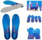 Paire de semelles orthopédiques unisexes en gel de silicone absorbant les chocs pour chaussures de sport