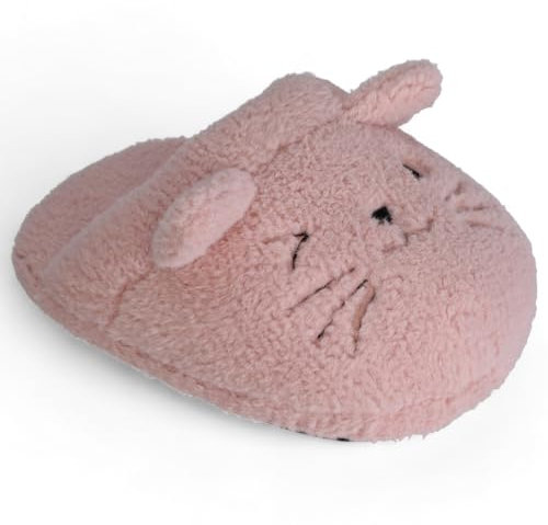 MIJOMA Kuschel-Fußwärmer in Tier-Design – Weiche Polyester-Fußwärmer, 35 x 28 cm, Langlebig, Pflegeleicht, Perfekt für kalte Tage (Katze - rosa)