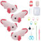 FREEBLOSS 2 Set Axolotl Häkelset Salamander Häkelpuppenset Häkeltierset Häkelsalamander Mit Videoanleitung Häkelset Für Anfänger Und Erwachsene Grobes Garn Zum Häkeln