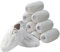 xutong 100 Piezas 50 pares Desechables Cubiertas de Botas Blanco Buen Ajuste y sin Frustraciones Desechables,impermeable a prueba de polvo fundas de zapatos para pisos, Transpirables y Ajustables
