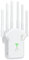 PAMENET Répéteur WiFi sans 1200 Mbps 5 GHz Booster de Signal WiFi 6 Antennes Prise UE Blanc