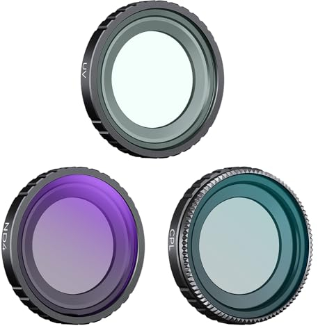 K&F Concept Filtre UV CPL ND4 Compatible avec Insta360 GO 3S Nano-revêtements de 28 Couches Imperméable Anti des Rayures Léger