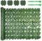 FUOBECIE Artificial Ivy Privacy Fence Screen, Expanding Garden Fence Screening Trellis with Artificial Leaves, UV Resistant artificial hedge screening for Balcony, Outdoor, Wall, Green (1M*3M)
