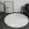 Consilio Concept Cloud Fellteppich 120x120 Ivory weiß Creme Teppich Supersoft 39 mm Höhe Soft weich Hasenfell Imitat beige braun Wohnzimmerteppich Kinderzimmerteppich Küchenteppich Flurteppich