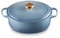 Le Creuset Signature Enamelled Cast Iron Casserole Dish with Lid - Oval, 29 cm, 4.7 Litres, Chambray, 21178294344441