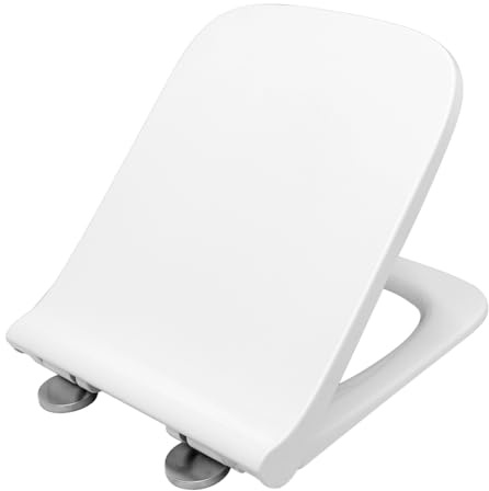 LAVITA LAGO, LAGO 3.0 Antibakterielle Duroplast WC-Sitz mit Absenkautomatik und Schnellverschluss | Passend für LAVITA LAGO Wand WC | Weiß