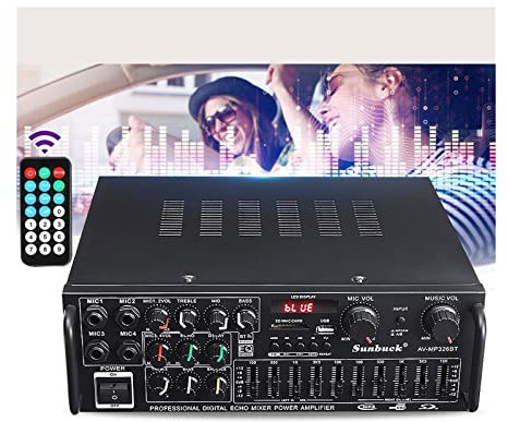 Amplificatore Auto, Amplificatore for auto DC12V Subwoofer for auto potente a 2 canali Amplificatori for amplificatori stereo for veicoli in lega di alluminio