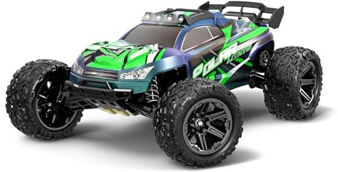 RC Cars for Adults, 1:10 Large Scale 18-Inch 2WD Off-Road RC Truck, 45KM/H High-Speed Remote Control Car with 2 Rechargeable 2600mAh Batteries, All-Terrain RC Car for Boys & Adults