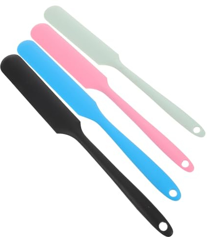 VALICLUD 4 Stück Pack Wachsstäbchen Zur Haarentfernung Kunststoff Applikatoren für Gesicht Augenbrauen Wiederverwendbar Sanftes Waxing Kompakt für Zuhause Unterwegs Wiederverwendbar