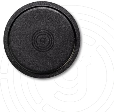 gelmags® Nano-Gel-Pad 2.0 L, Ø 8,3 cm (schwarz, 4er Set) rutschfeste Untersetzer für Magnetgläser, Magnetgeschirr |Camping Wohnmobil Boot | Wiederverwendbar, Stabiler Halt