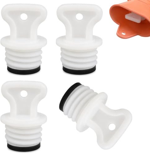4Pcs hot Water Bottle Replacement Cap, Rubber Bottle Seal Plugs | Leak-proof screw-on caps for silicone hot water bag. water bottle lid replacement, fits most standard